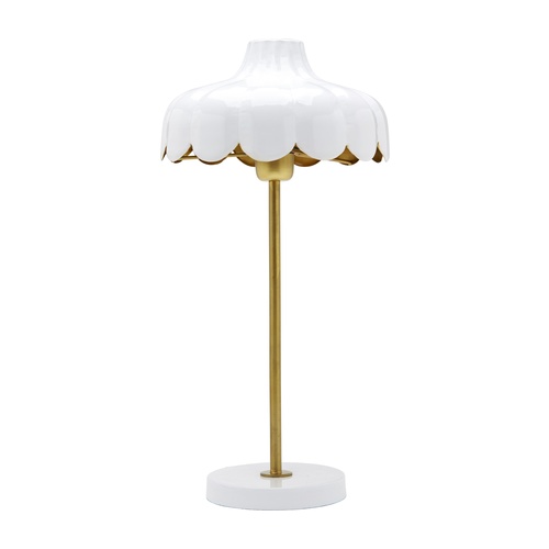 Wells bordslampa - Vit/guld 50cm i gruppen Bord-Golv / Bordslampor hos Ljusihem.se (2835010-PR)